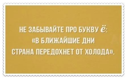 День буквы Ё. Картинки с поздравлениями с Днём буквы Ё