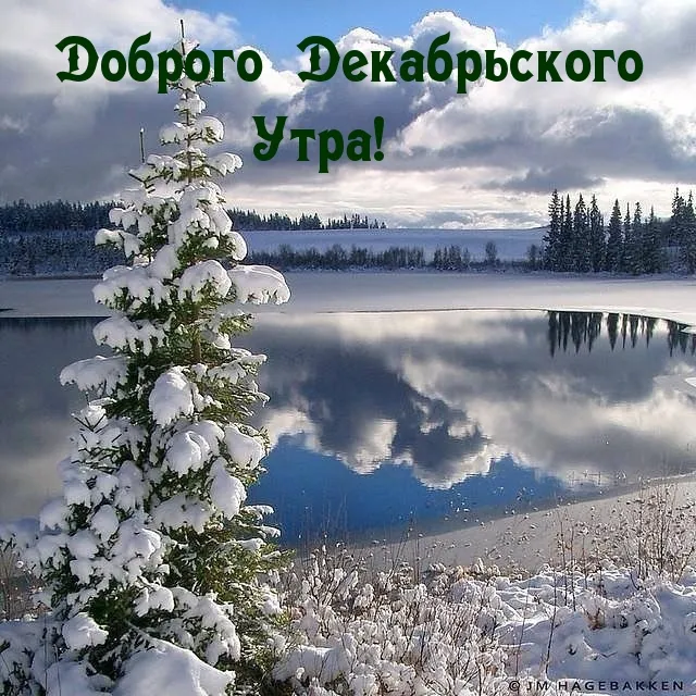 Доброе утро декабря. Красивые открытки с добрым утром декабря