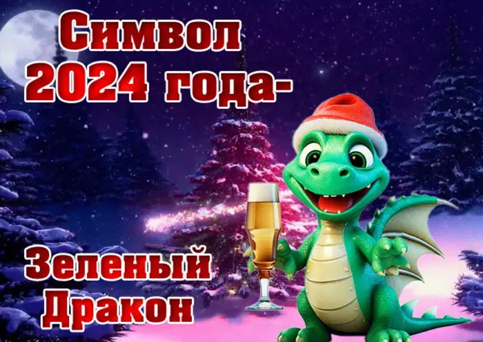 Новый год 2024. Красивые открытки с Новым годом 2024